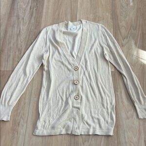 Marc Joseph Cream Cardigan with Button Detail